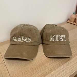 Matching Mama & Mini Embroidered Baseball Caps